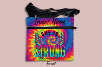 She is Strong (Proverbs 31:25) Cross Body Bag + FREE Bookmark