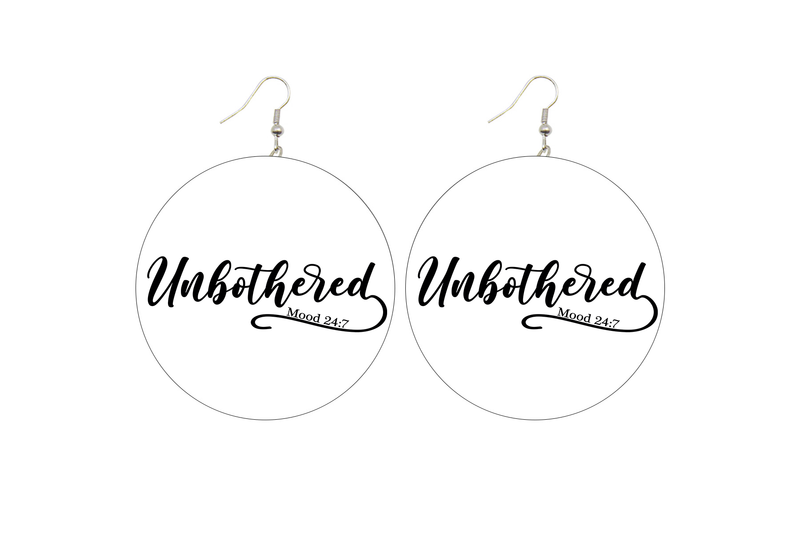 Unbothered Wooden Earrings