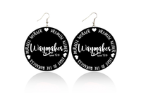 Waymaker (Isaiah 43:16) Wooden Earrings