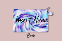 She is Strong Fierce Brave Full of Fire Tie-Dye Personalized Cosmetic Bag