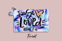 I'm So Loved (John 3:16) Personalized Cosmetic Bag