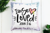 I am So Loved (John 3:16) Sequin Pillow